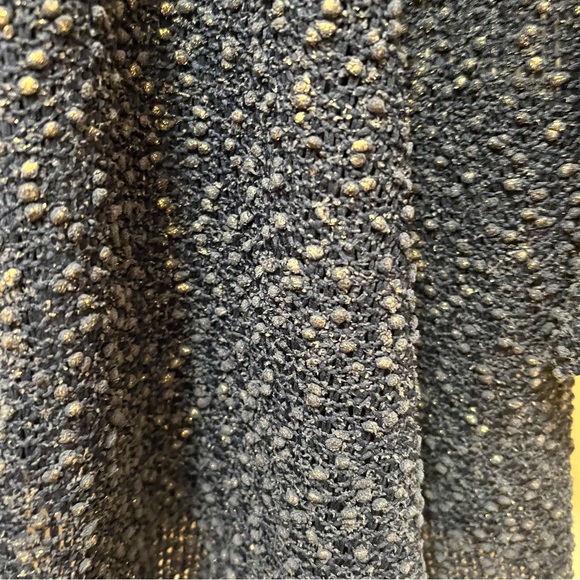 Annalee & Hope Open Cardigan Bell Sleeve Blue and Gold Knit Size L - Picture 6 of 6